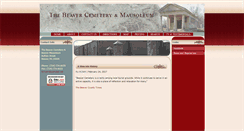 Desktop Screenshot of beavercemetery.net